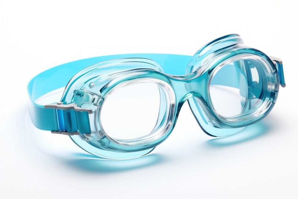 Transparent turquoise accessory swimming. AI generated Image by rawpixel.