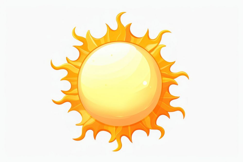 Sun sunlight sky white background. AI generated Image by rawpixel.