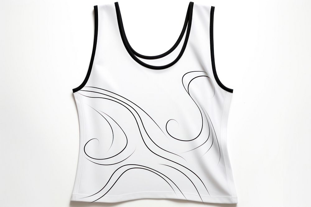 Tank top white white background coathanger. AI generated Image by rawpixel.