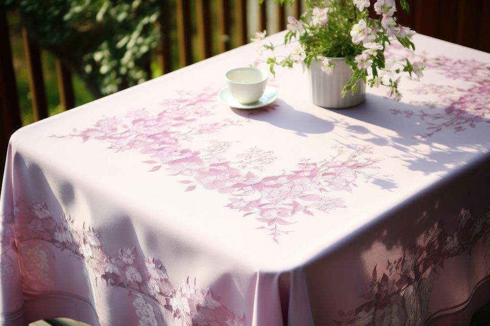 Tablecloth furniture celebration freshness. AI generated Image by rawpixel.
