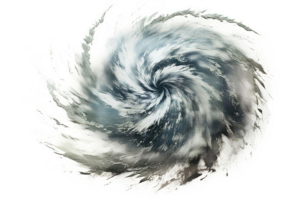 Typhoon white background hurricane abstract. AI generated Image by rawpixel.