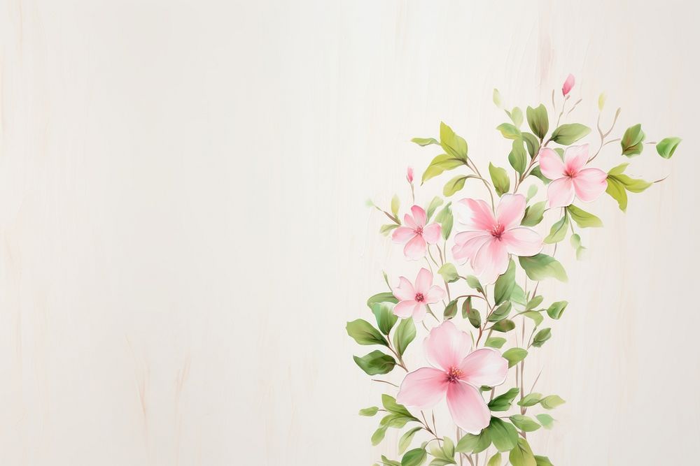 Wallpaper flower plant green. AI generated Image by rawpixel.