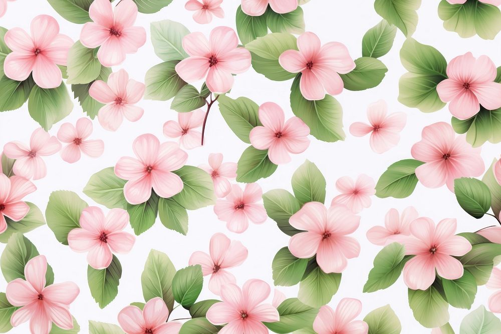 Wallpaper pattern flower backgrounds. AI generated Image by rawpixel.