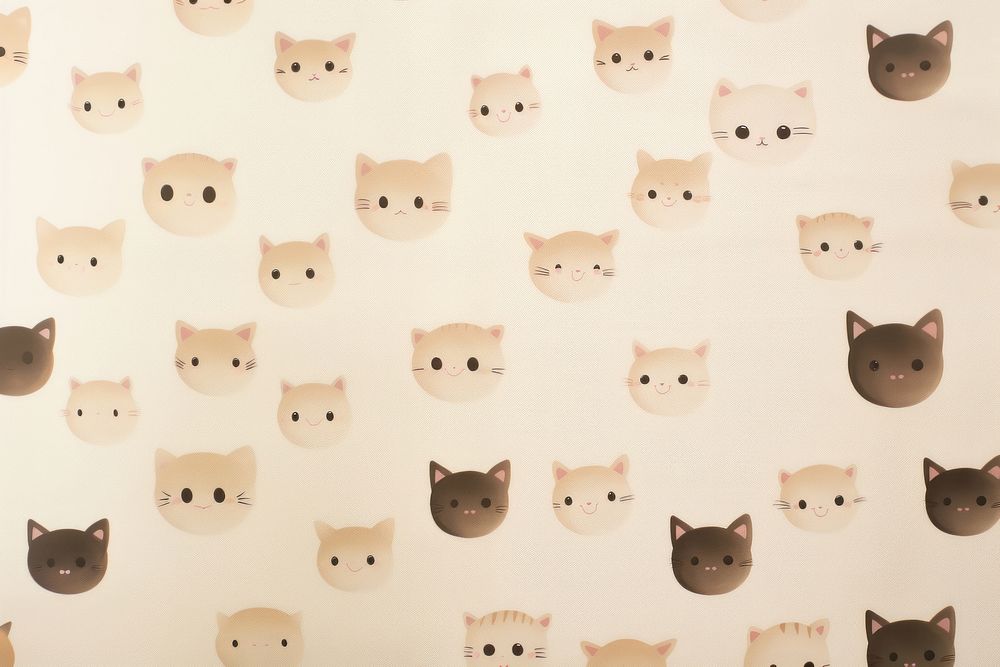 Wallpaper pattern mammal animal pet. AI generated Image by rawpixel.