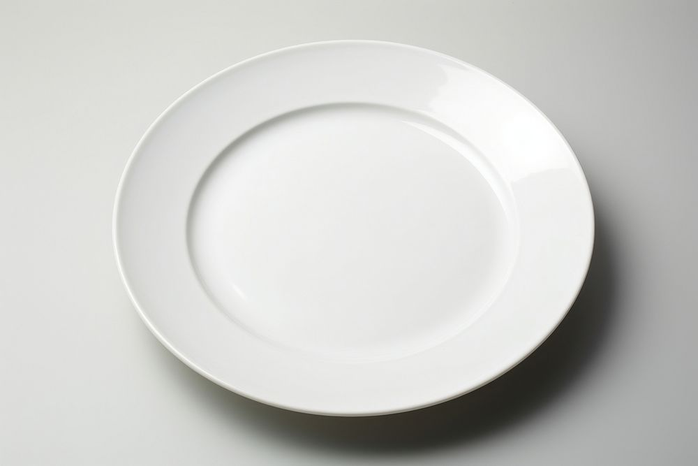 White plain plate porcelain platter saucer. 