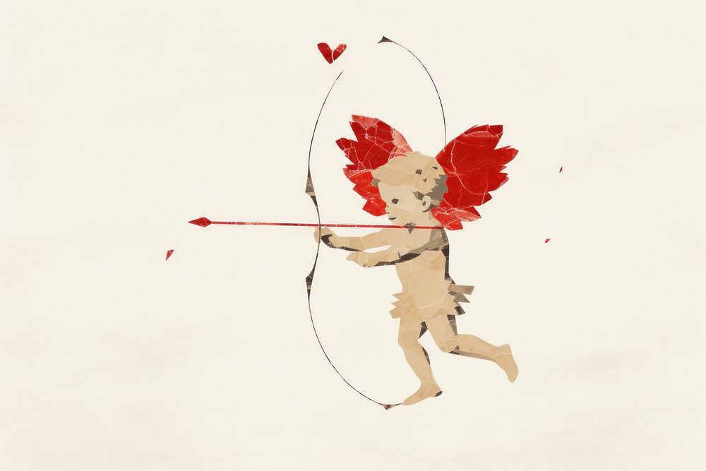 Creativity cartoon archery person. AI generated Image by rawpixel.
