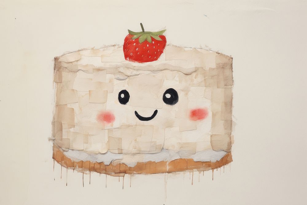 Food anthropomorphic creativity strawberry. AI generated Image by rawpixel.