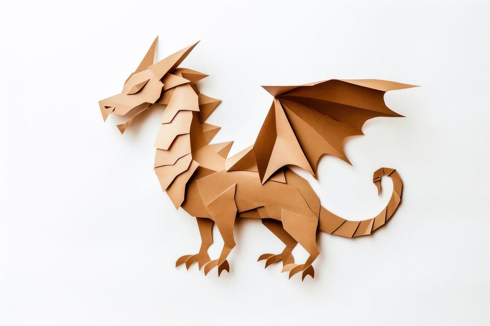 Dragon paper craft art. 