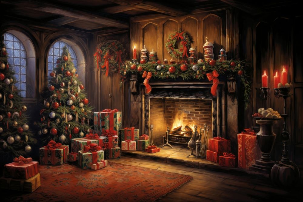 Christmas fireplace hearth spirituality architecture