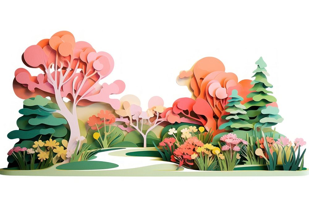 Landscape garden outdoors flower plant. AI generated Image by rawpixel.
