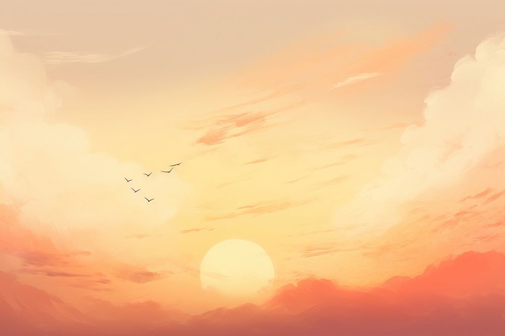 Sunset vanilla sky backgrounds sunlight outdoors. 