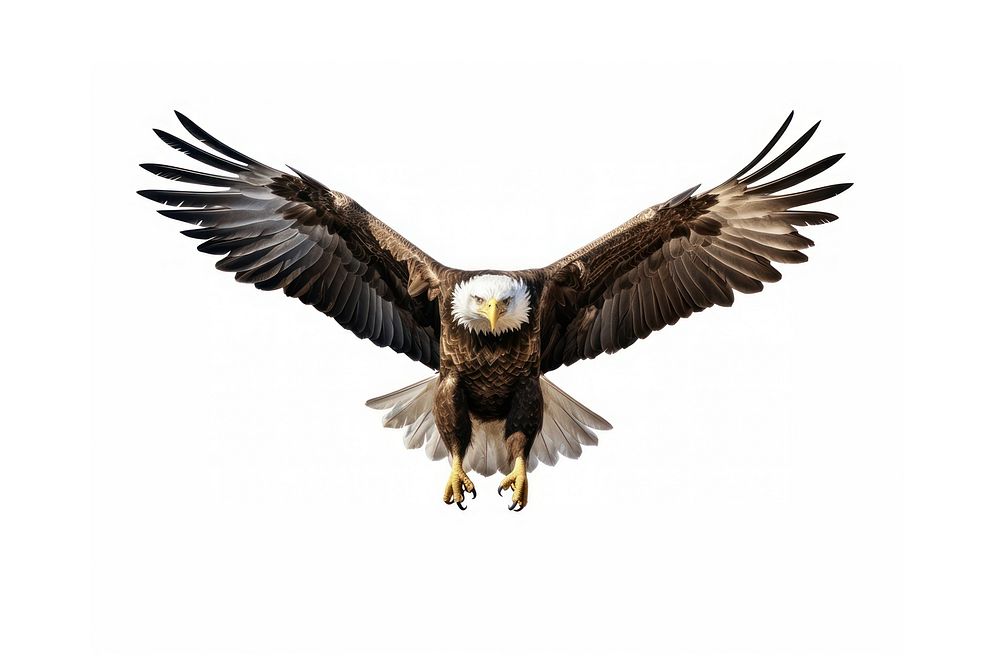 Eagle vulture animal flying. AI generated Image by rawpixel.