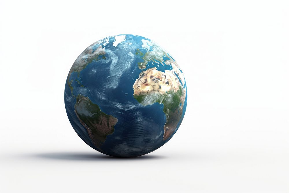 Earth planet sphere space globe. AI generated Image by rawpixel.