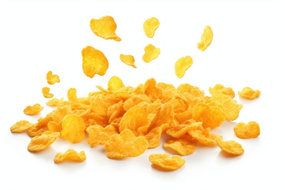 Corn flakes plant food breakfast cereal. AI generated Image by rawpixel.