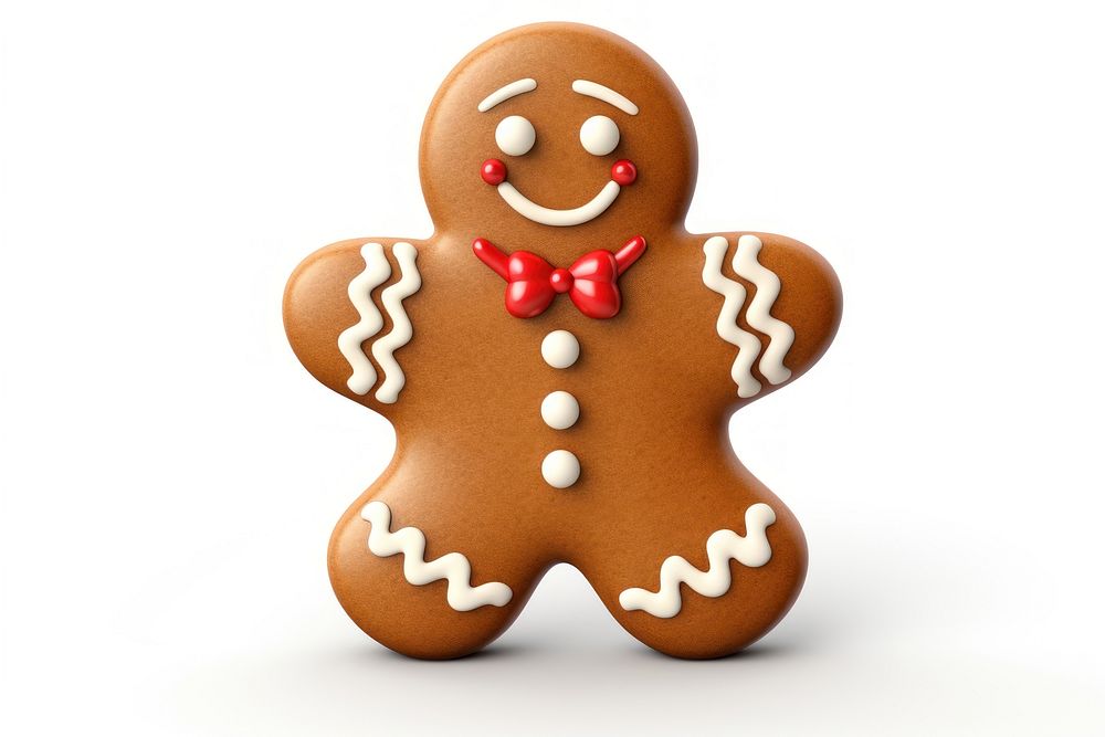 Gingerbread man sugar cookie dessert icing food. 