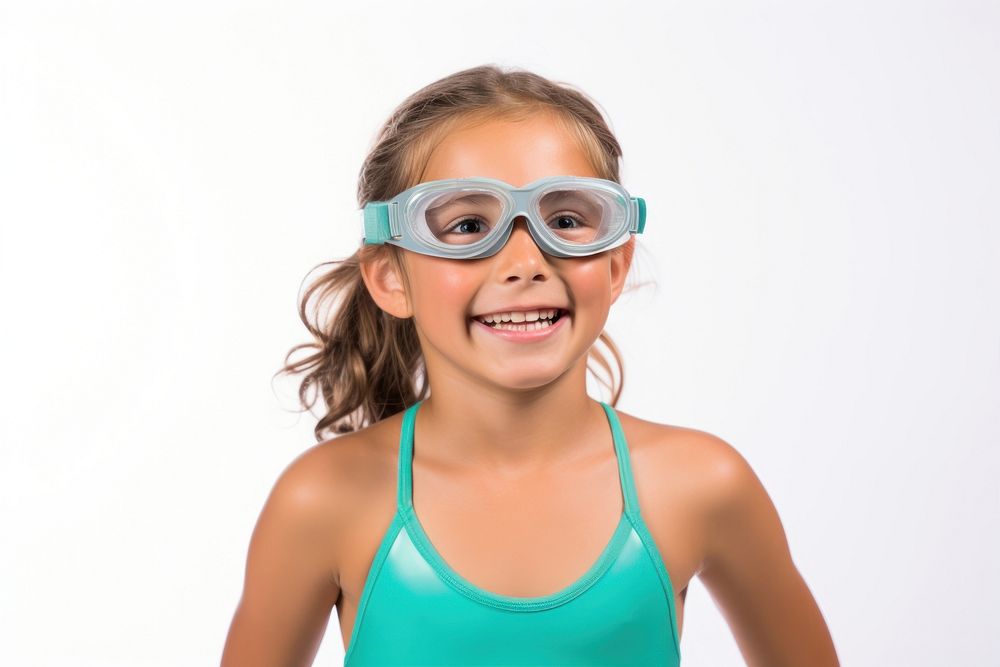 Girl wear swimsuite swimwear portrait glasses. AI generated Image by rawpixel.