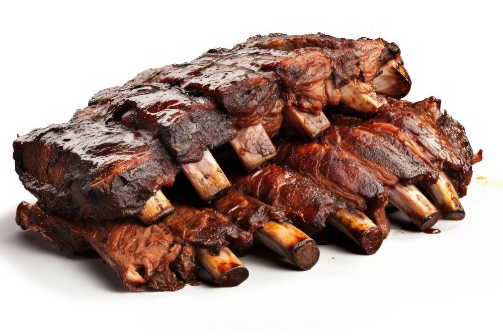 Grilled barbecue ribs grilling grilled meat. AI generated Image by rawpixel.