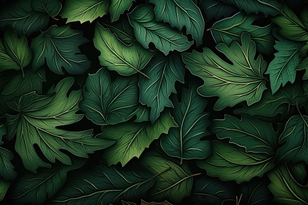 Leaf background backgrounds pattern nature. AI generated Image by rawpixel.