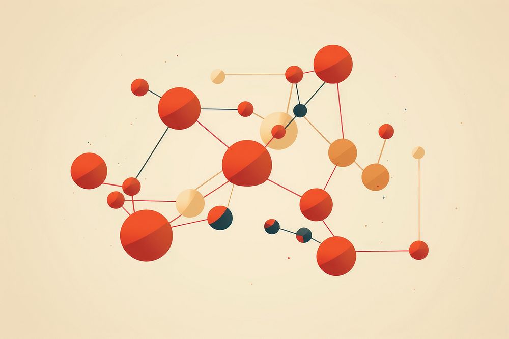 Molecule model backgrounds microbiology technology. AI generated Image by rawpixel.