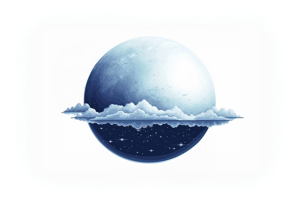 Moon astronomy planet sphere. AI generated Image by rawpixel.