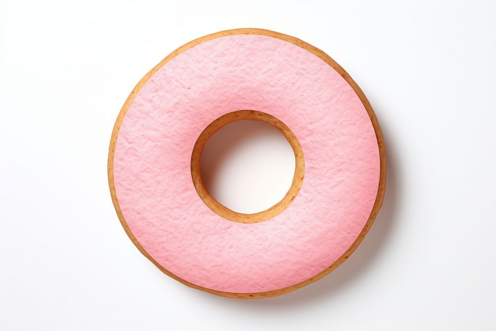 Donut food text white background. AI generated Image by rawpixel.