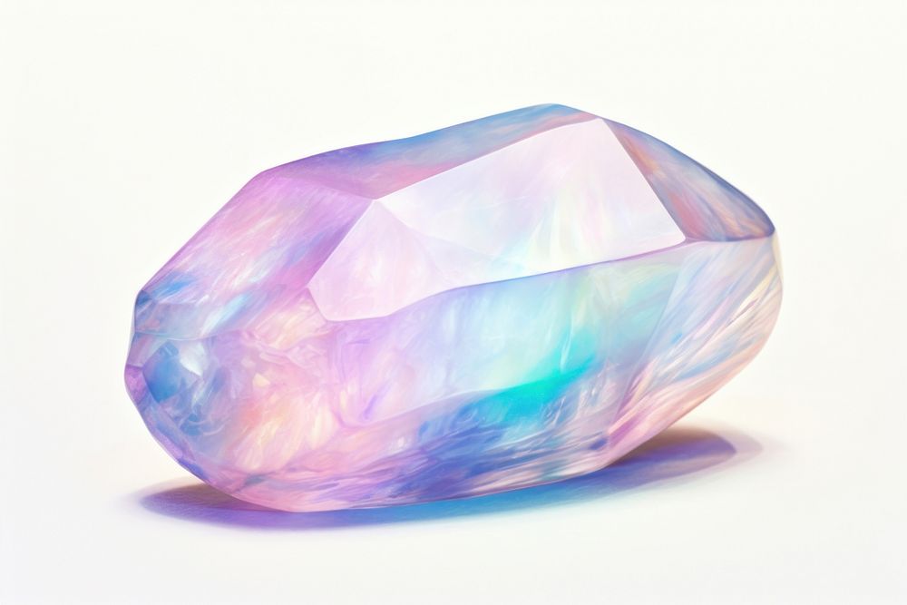 Opal gem gemstone mineral crystal. AI generated Image by rawpixel.