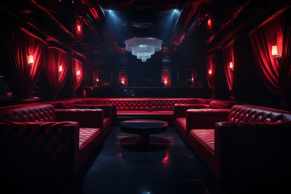 Elegant clubbing nightclub lighting architecture. AI generated Image by rawpixel.