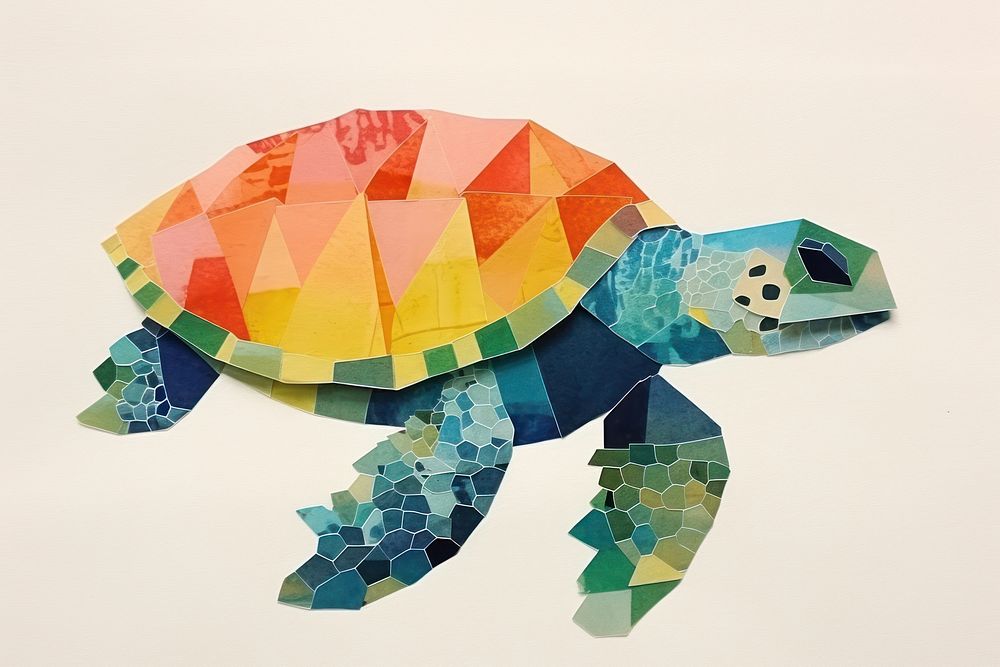 Sea turtle art reptile animal. 