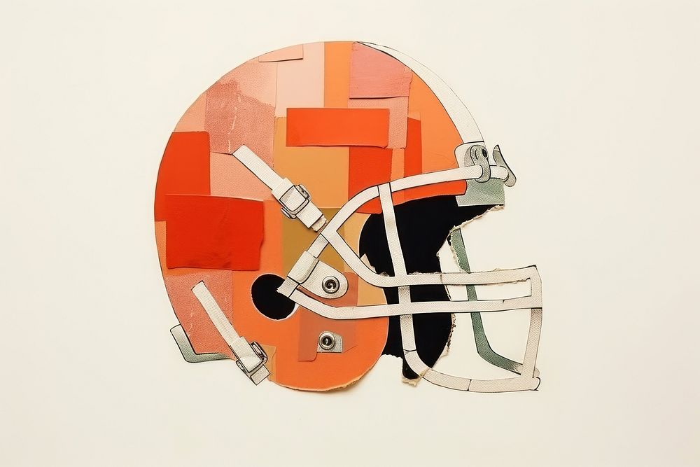 American football sports art weaponry. 