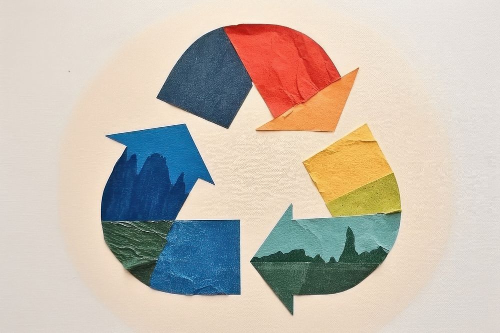 Recycle icon art symbol creativity.