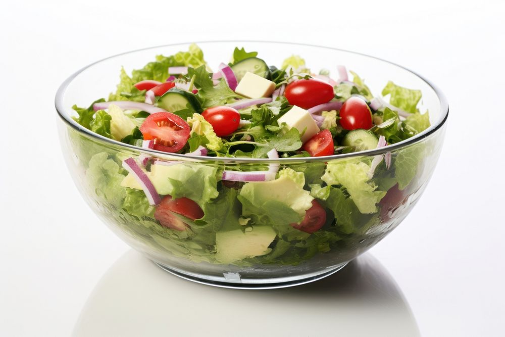 Salad food strawberry vegetable. AI generated Image by rawpixel.