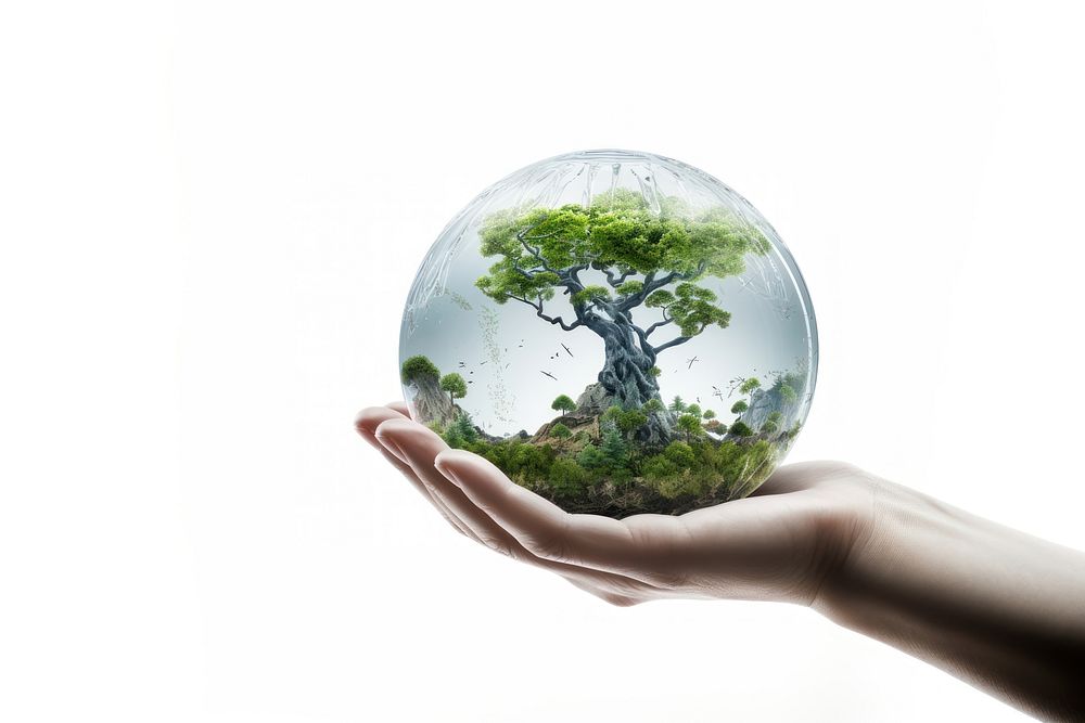 Save your earth nature sphere plant. AI generated Image by rawpixel.