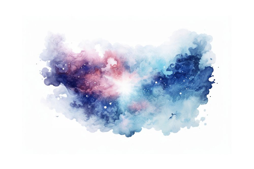 Galaxy drawing white background creativity. AI generated Image by rawpixel.