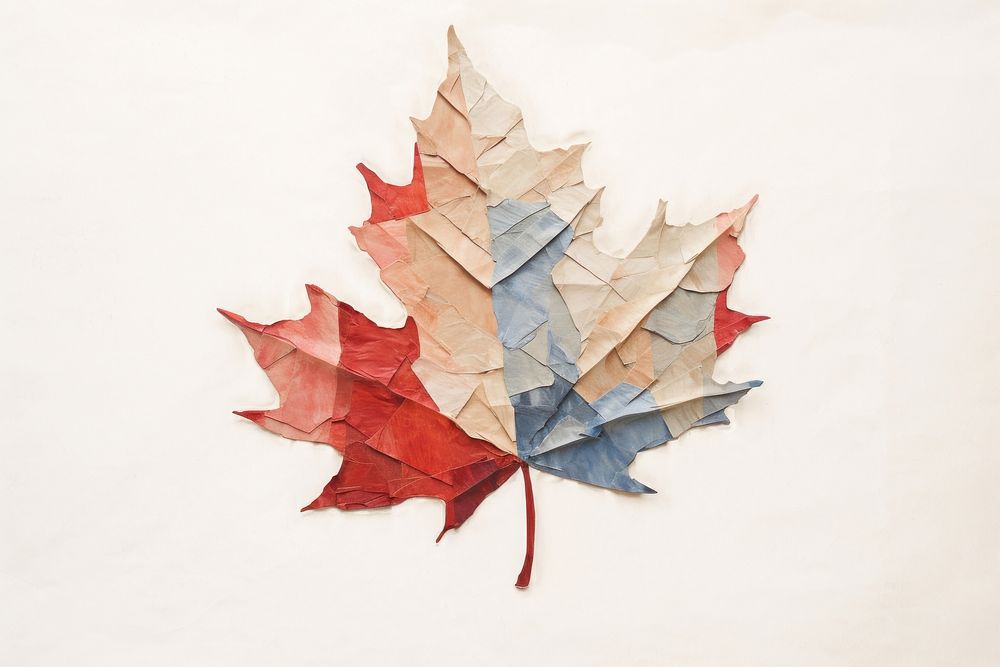 Maple leaf paper creativity pattern. 