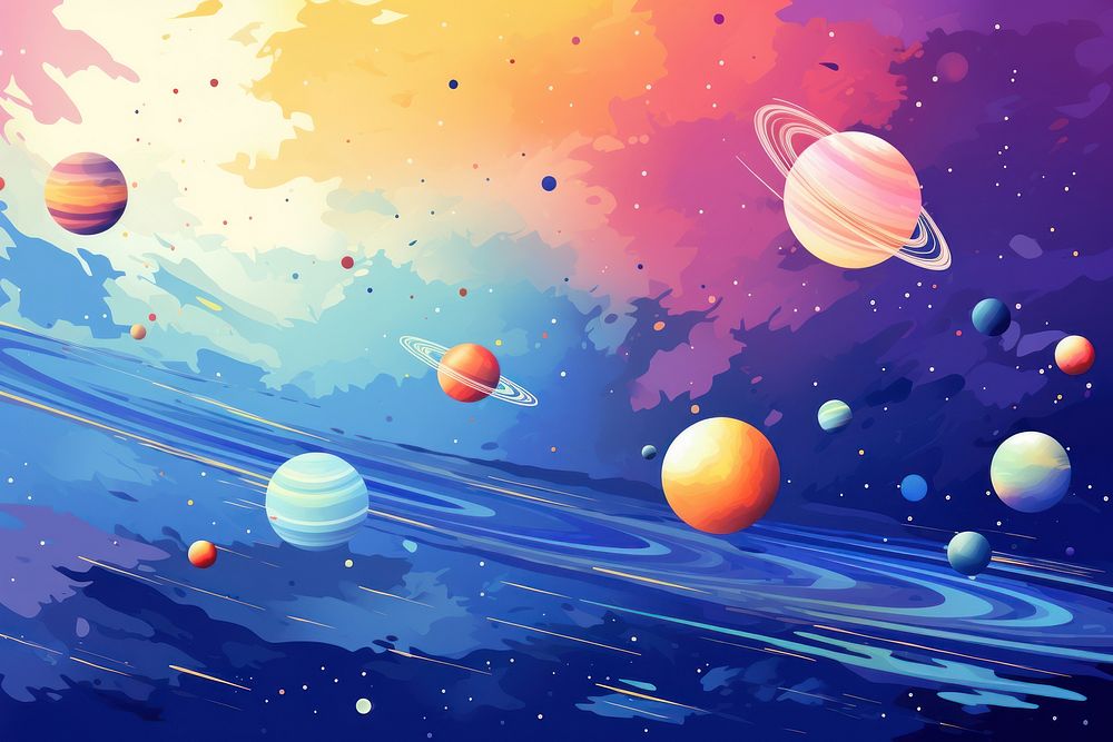 Space vector backgrounds universe outdoors. AI generated Image by rawpixel.