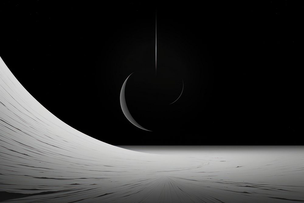 Space night moon monochrome. AI generated Image by rawpixel.