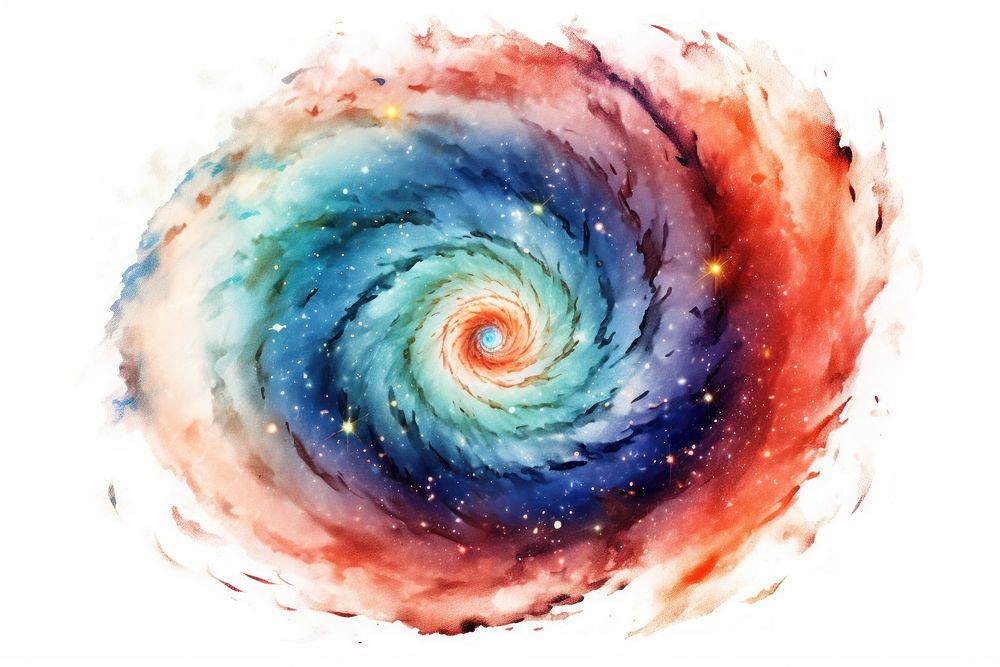 Spiral universe nebula galaxy. AI generated Image by rawpixel.