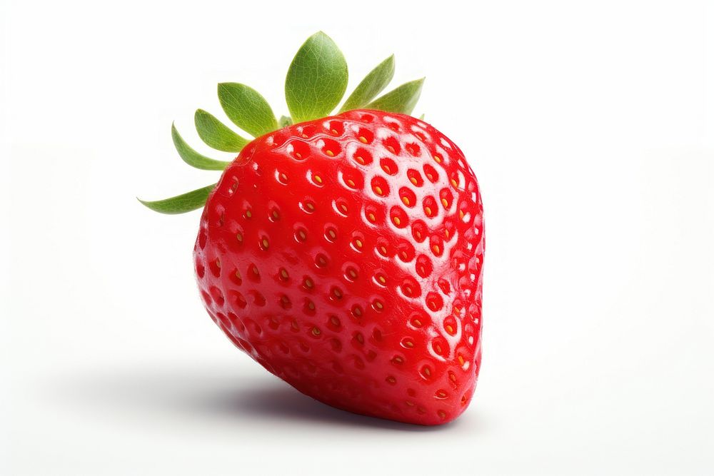 Strawberry 3d fruit plant food. AI generated Image by rawpixel.