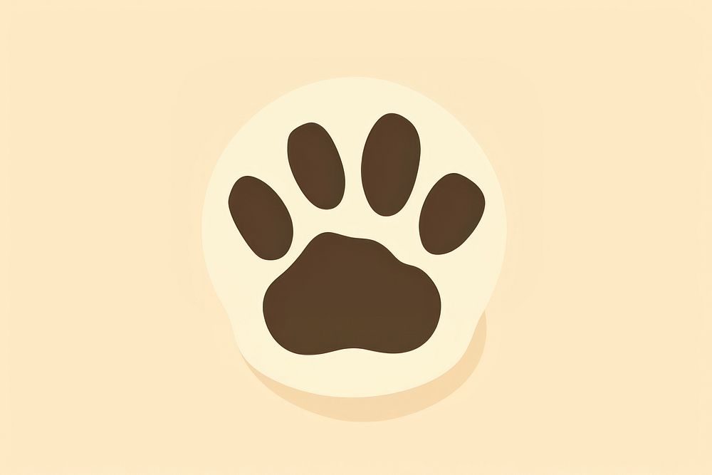 Paw print carnivora footprint pattern. AI generated Image by rawpixel.