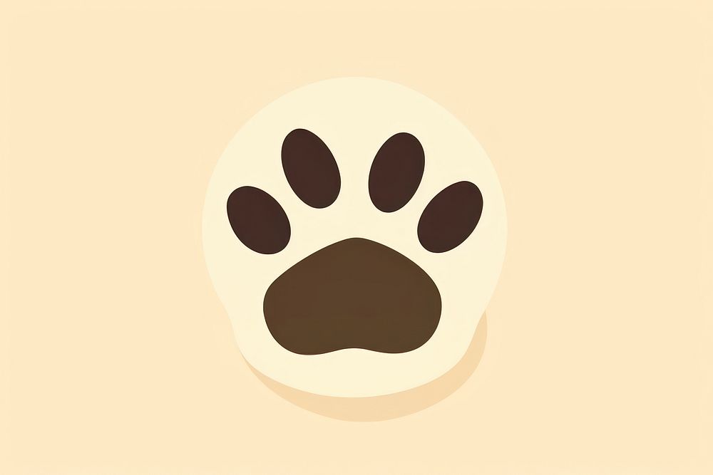 Paw print carnivora footprint pattern. AI generated Image by rawpixel.