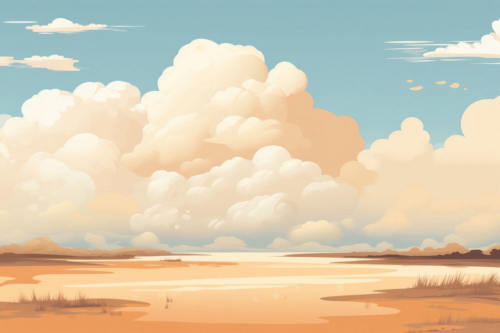 Summer cloud backgrounds landscape outdoors. AI generated Image by rawpixel.