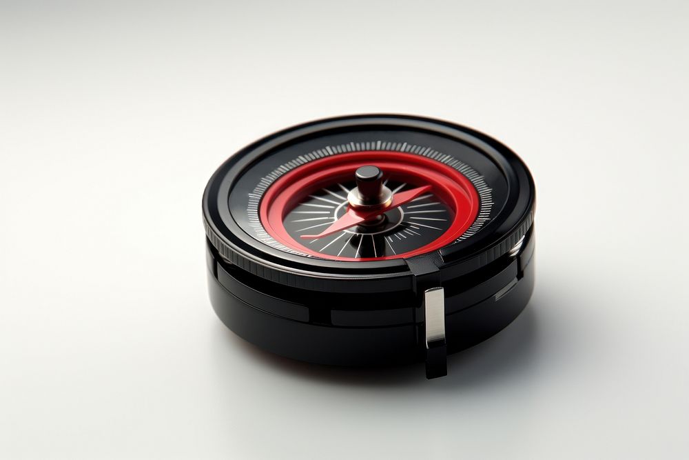 Compass black red technology. AI generated Image by rawpixel.