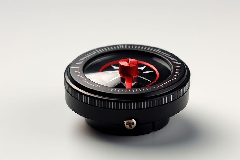 Compass black red teleconverter. AI generated Image by rawpixel.
