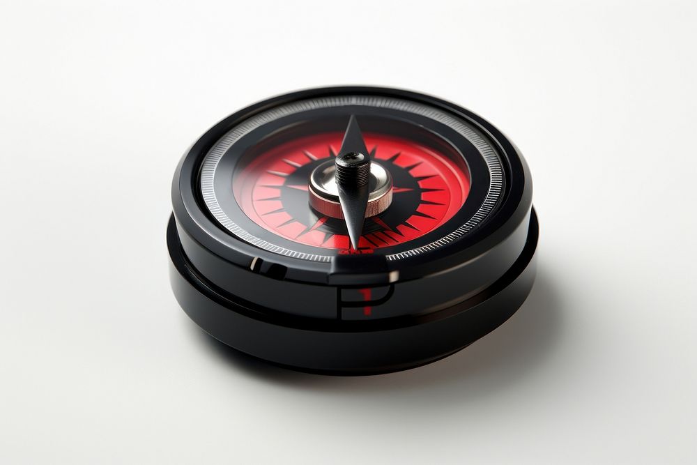 Compass black red white background. AI generated Image by rawpixel.
