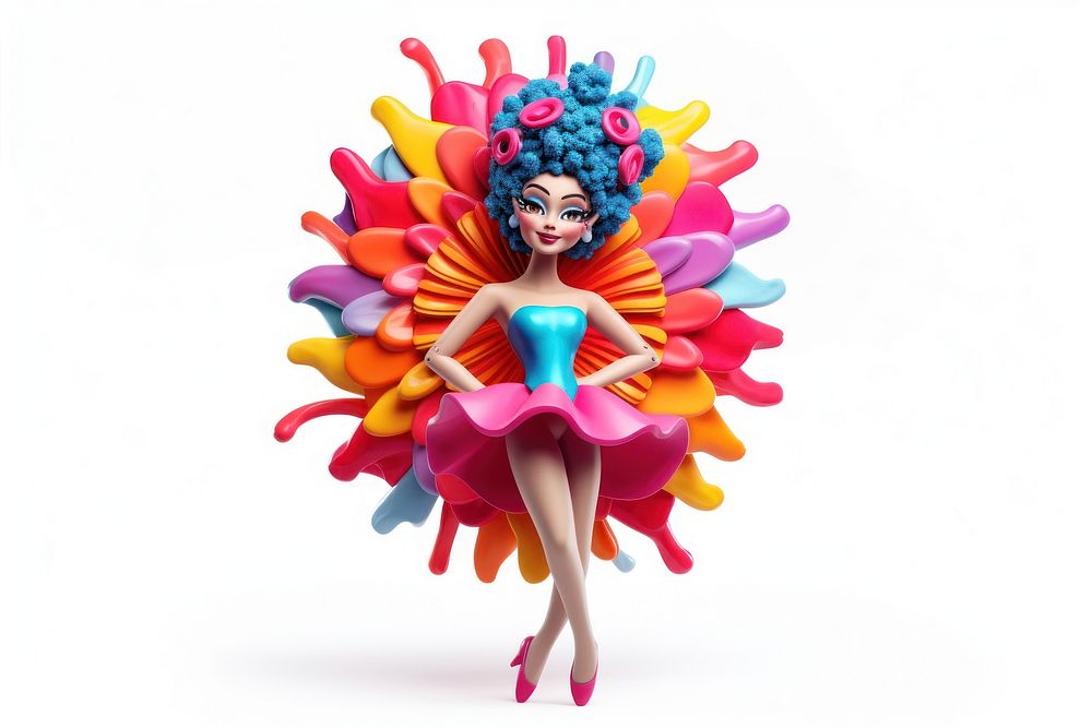 Carnival figurine cartoon doll. AI generated Image by rawpixel.