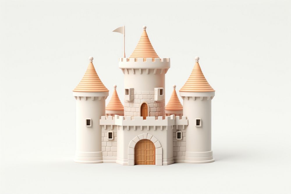 Castle architecture building toy. AI generated Image by rawpixel.