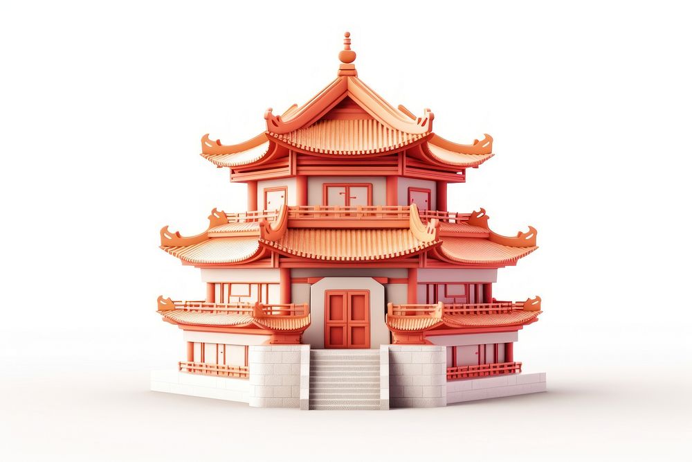 Castle architecture building pagoda. AI generated Image by rawpixel.