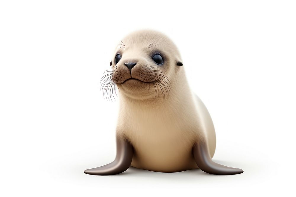 Sea lion seal animal mammal. AI generated Image by rawpixel.