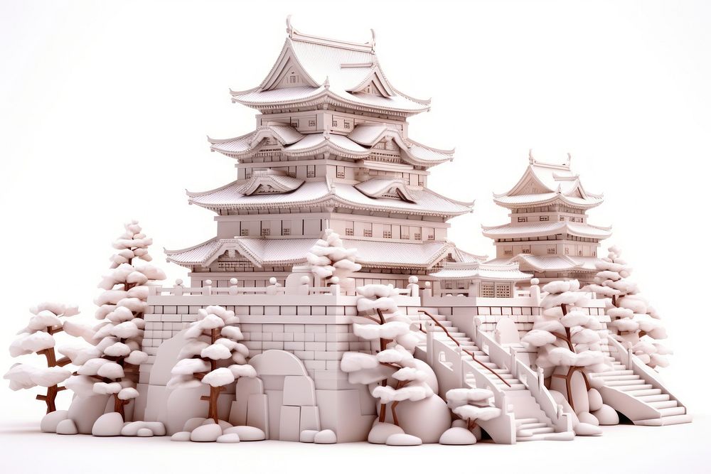 Castle architecture building temple. AI generated Image by rawpixel.