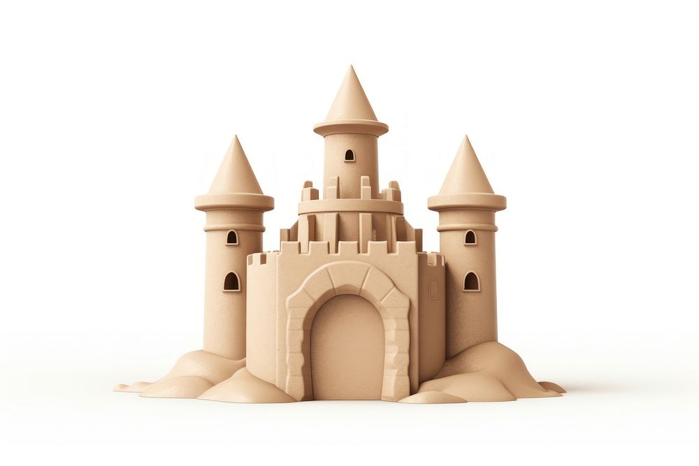 Castle architecture building sand. AI generated Image by rawpixel.